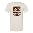 thumbnail image 1 of Unisex Adult Fit My Shelter Dog Rescued Me Brown Paws Short Sleeve T-shirt-Cement Triblend-xl, 1 of 4