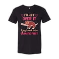 thumbnail image 1 of Unisex Adult Fit Sloth I'll Get Over It Just Need To Be Dramatic Short Sleeve T-shirt-Black Triblend-xl, 1 of 4