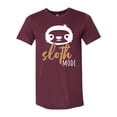 thumbnail image 1 of Unisex Adult Fit Sloth Mode Short Sleeve T-shirt-Maroon Triblend-xxl, 1 of 4