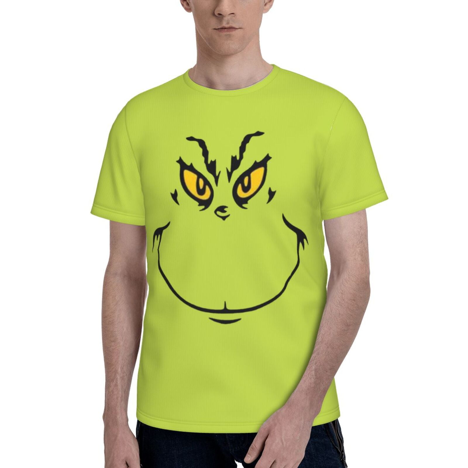 Unisex Adult Grinch T Shirts 3D Printed Short Sleeve Tops Costume ...