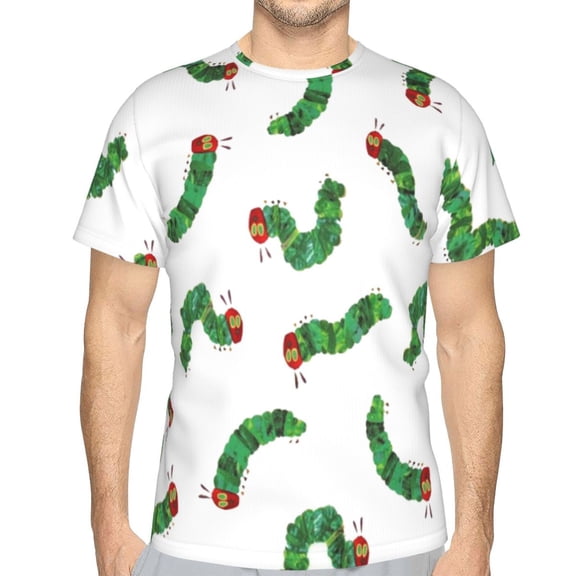Unisex Adult Hungry Caterpilla T-Shirts, 3D Graphic Novelty Shirts Crewneck Short Sleeve Tees for Men Women