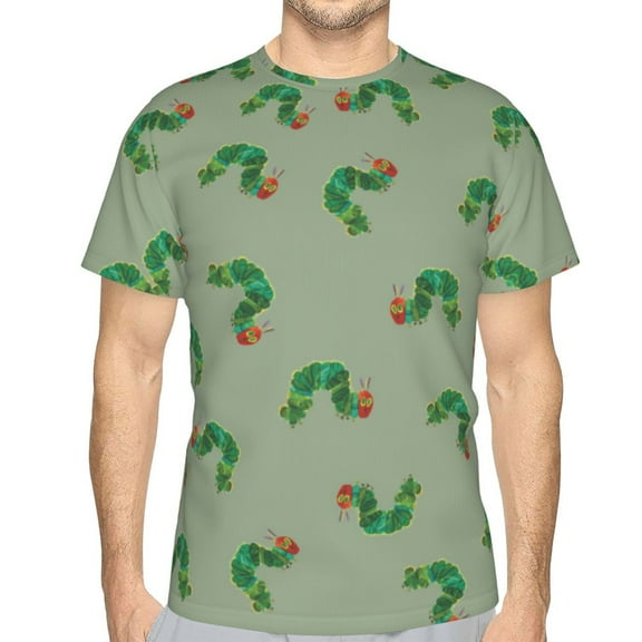 Unisex Adult Hungry Caterpilla T-Shirts, 3D Graphic Novelty Shirts Crewneck Short Sleeve Tees for Men Women