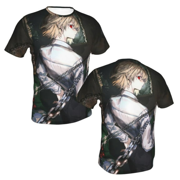 Unisex Adult Hunter X Hunte kurapika T-Shirts, 3D Graphic Novelty Shirts Crewneck Short Sleeve Tees for Men Women