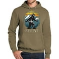 thumbnail image 1 of Unisex Adult I Believe in Sasquatch Bigfoot Funny Hoodie Sweatshirt, 3XL Coyote Brown, 1 of 3