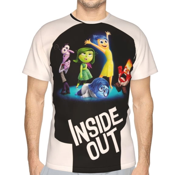 Unisex Adult Inside O-u T-Shirts, 3D Graphic Novelty Shirts Crewneck Short Sleeve Tees for Men Women