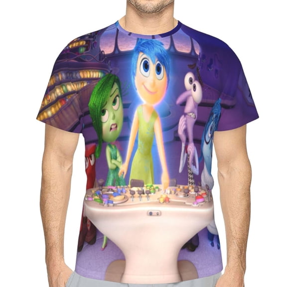 Unisex Adult Inside O-u T-Shirts, 3D Graphic Novelty Shirts Crewneck Short Sleeve Tees for Men Women