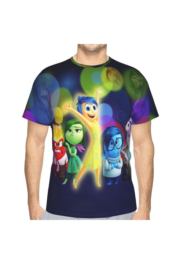 Unisex Adult Inside O-u T-Shirts, 3D Graphic Novelty Shirts Crewneck Short Sleeve Tees for Men Women