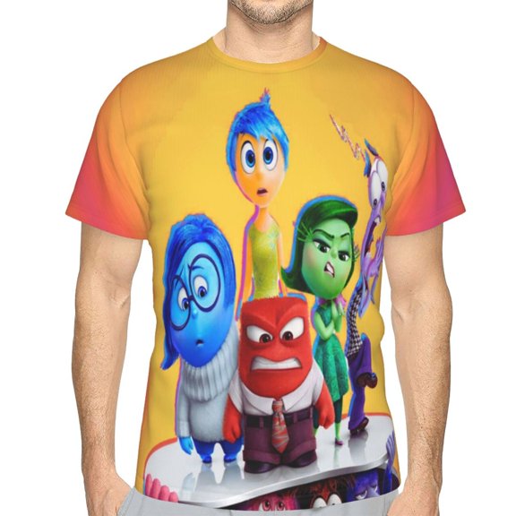 Unisex Adult Inside O-u T-Shirts, 3D Graphic Novelty Shirts Crewneck Short Sleeve Tees for Men Women