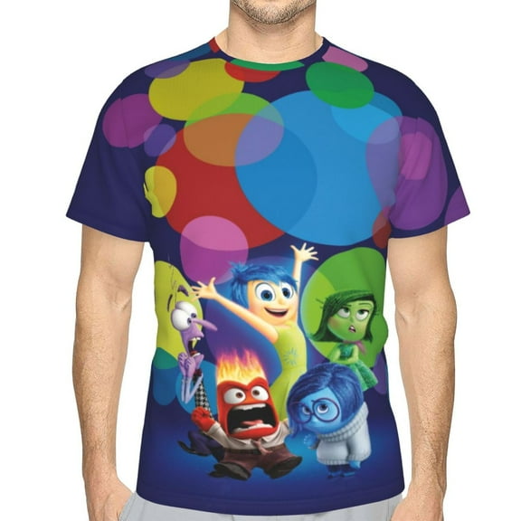 Unisex Adult Inside O-u T-Shirts, 3D Graphic Novelty Shirts Crewneck Short Sleeve Tees for Men Women