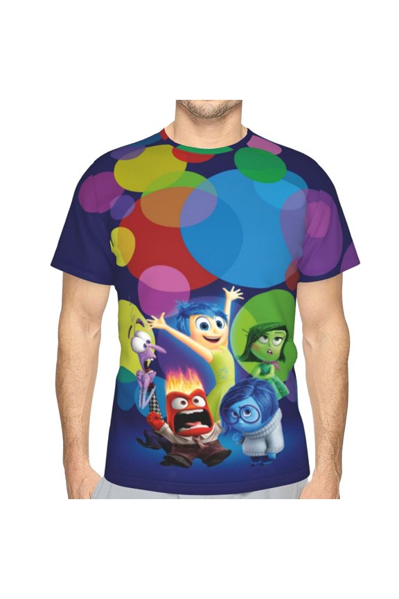 Unisex Adult Inside O-u T-Shirts, 3D Graphic Novelty Shirts Crewneck Short Sleeve Tees for Men Women