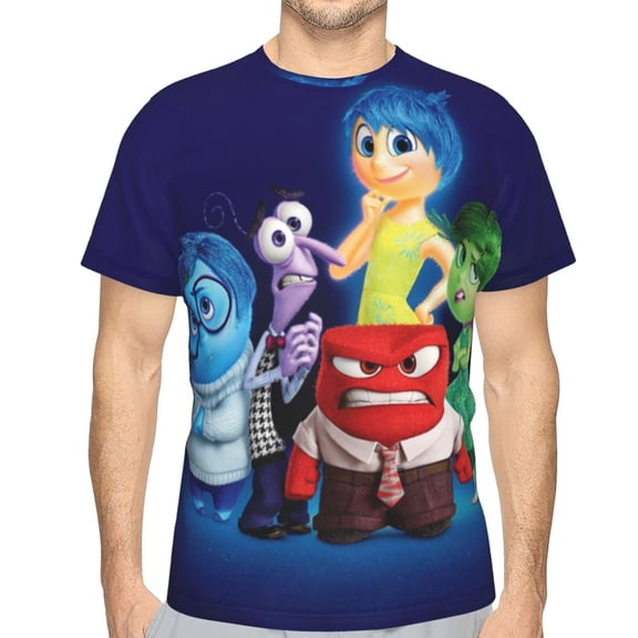 Unisex Adult Inside O-u T-Shirts, 3D Graphic Novelty Shirts Crewneck Short Sleeve Tees for Men Women