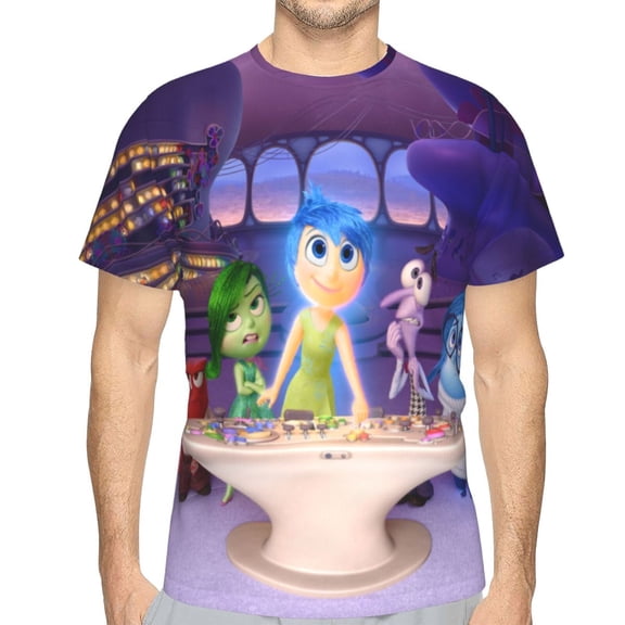 Unisex Adult Inside O-u T-Shirts, 3D Graphic Novelty Shirts Crewneck Short Sleeve Tees for Men Women