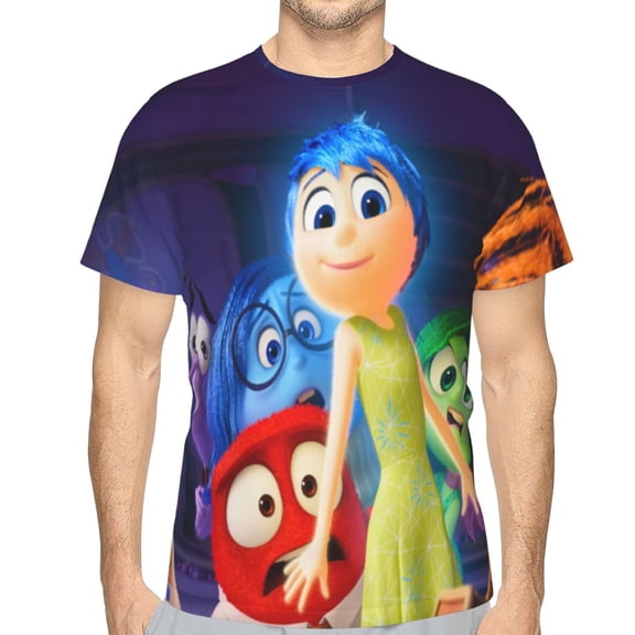 Unisex Adult Inside O-u T-Shirts, 3D Graphic Novelty Shirts Crewneck Short Sleeve Tees for Men Women