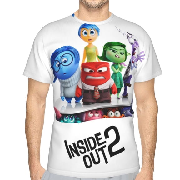 Unisex Adult Inside O-u T-Shirts, 3D Graphic Novelty Shirts Crewneck Short Sleeve Tees for Men Women
