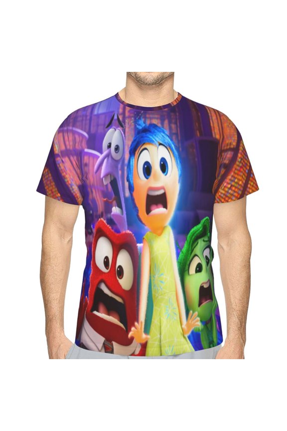 Unisex Adult Inside O-u T-Shirts, 3D Graphic Novelty Shirts Crewneck Short Sleeve Tees for Men Women