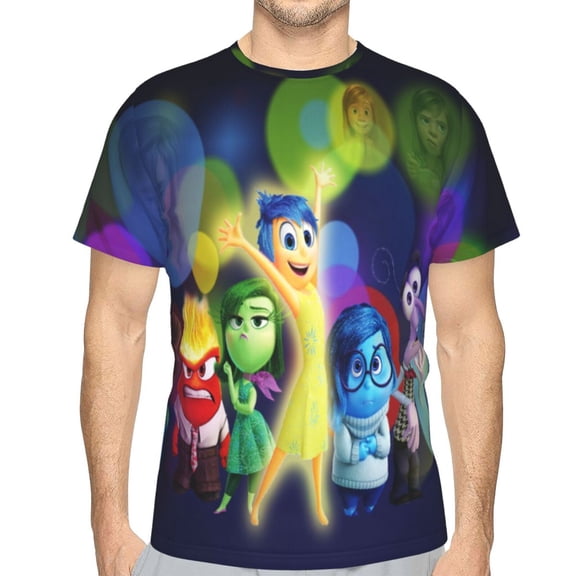 Unisex Adult Inside O-u T-Shirts, 3D Graphic Novelty Shirts Crewneck Short Sleeve Tees for Men Women