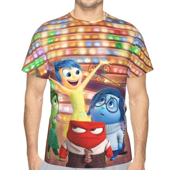 Unisex Adult Inside O-u T-Shirts, 3D Graphic Novelty Shirts Crewneck Short Sleeve Tees for Men Women