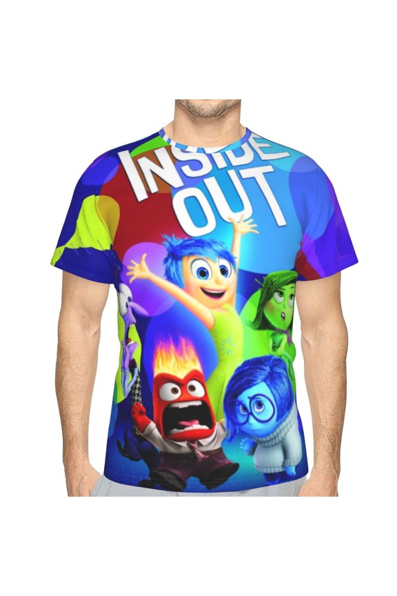 Unisex Adult Inside O-u T-Shirts, 3D Graphic Novelty Shirts Crewneck Short Sleeve Tees for Men Women