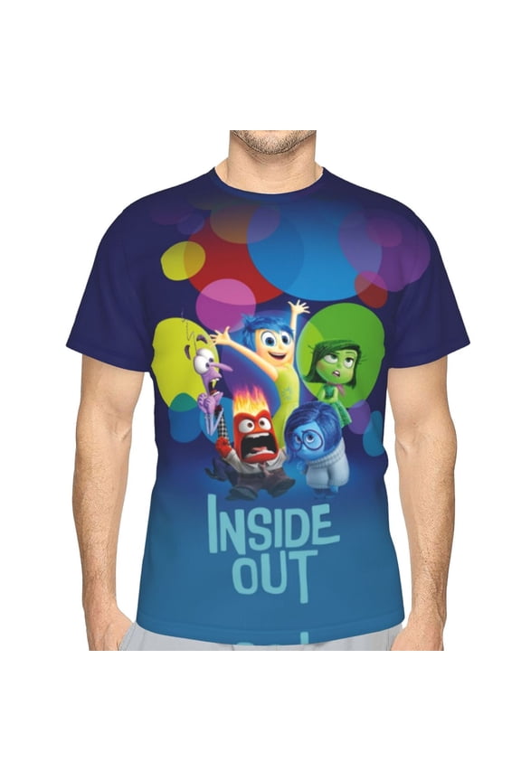 Unisex Adult Inside O-u T-Shirts, 3D Graphic Novelty Shirts Crewneck Short Sleeve Tees for Men Women