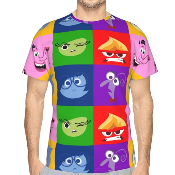 Unisex Adult Inside O-u T-Shirts, 3D Graphic Novelty Shirts Crewneck Short Sleeve Tees for Men Women