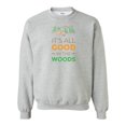 thumbnail image 1 of Unisex Adult It's All Good in the Woods Crew Neck Sweatshirt-Heather Grey-xxxl, 1 of 4
