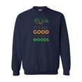 thumbnail image 1 of Unisex Adult It's All Good in the Woods Crew Neck Sweatshirt-Navy-xxl, 1 of 4