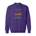 thumbnail image 1 of Unisex Adult It's All Good in the Woods Crew Neck Sweatshirt-Purple-xxl, 1 of 4