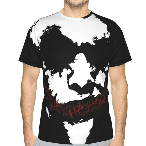 Unisex Adult Joker T-Shirts, 3D Graphic Novelty Shirts Crewneck Short Sleeve Tees for Men Women