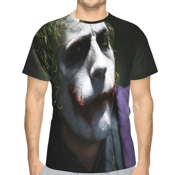 Unisex Adult Joker T-Shirts, 3D Graphic Novelty Shirts Crewneck Short Sleeve Tees for Men Women