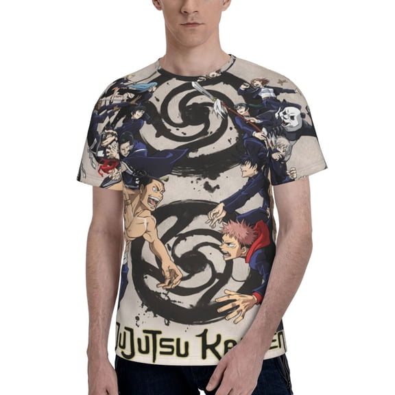 Unisex Adult Jujutsu Anime Kaisen TShirt Graphic Tee Shirts Short Sleeve Summer Tops For Men Womens