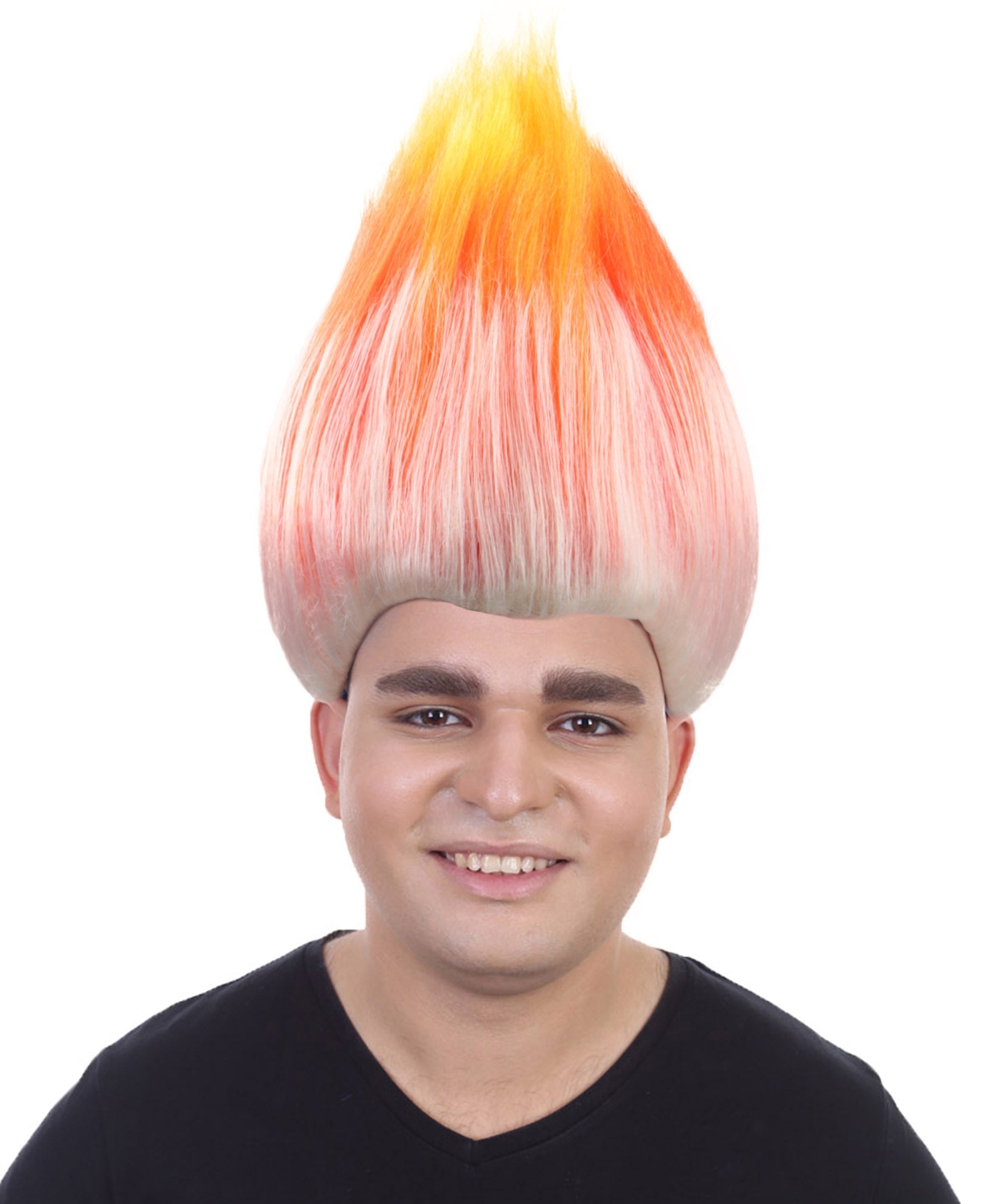 Orange and white wig hotsell