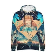 VUFOQZX Unisex Adult Legend Of Zelda Pullover Hoodie Novelty Anime Outerwear Long Sleeves Hooded Sweatshirt For Men Women