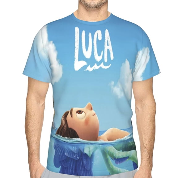 Unisex Adult Luc T-Shirts, 3D Graphic Novelty Shirts Crewneck Short Sleeve Tees for Men Women