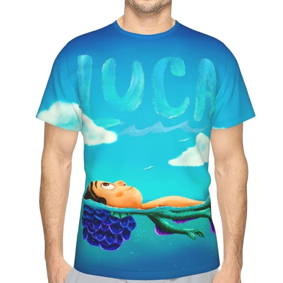 Unisex Adult Luc T-Shirts, 3D Graphic Novelty Shirts Crewneck Short Sleeve Tees for Men Women