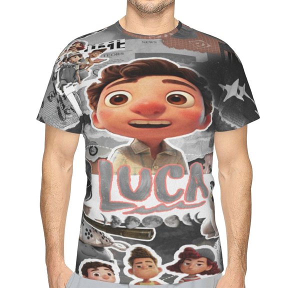 Unisex Adult Luc T-Shirts, 3D Graphic Novelty Shirts Crewneck Short Sleeve Tees for Men Women