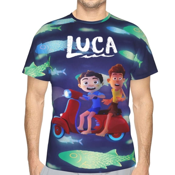 Unisex Adult Luc T-Shirts, 3D Graphic Novelty Shirts Crewneck Short Sleeve Tees for Men Women