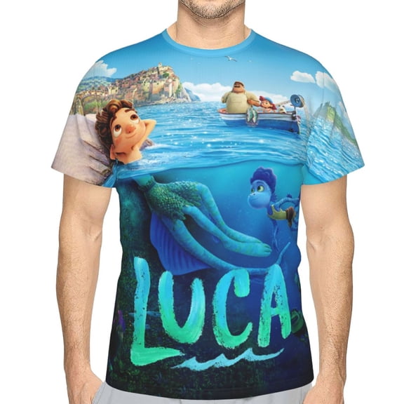 Unisex Adult Luc T-Shirts, 3D Graphic Novelty Shirts Crewneck Short Sleeve Tees for Men Women