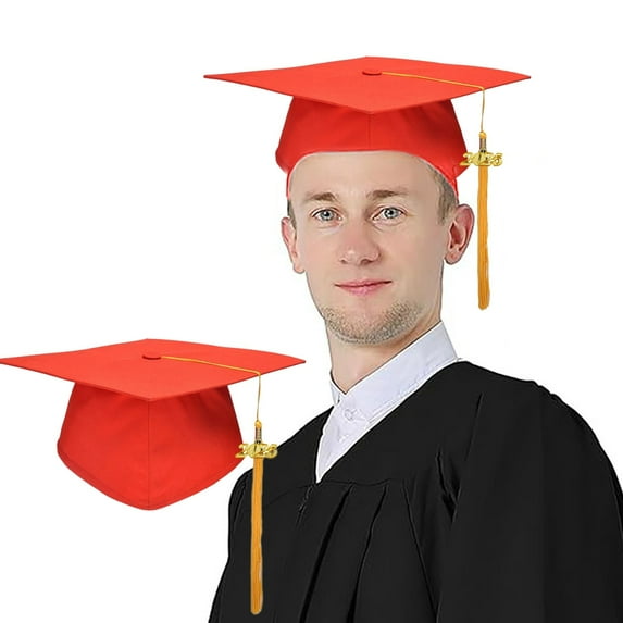 Unisex Adult Matte Graduation Cap with 2025 Tassel for High School and College