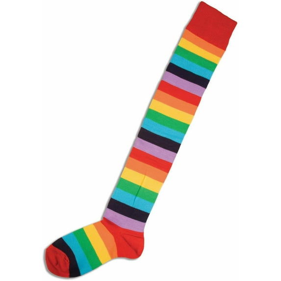 Unisex Adult Multi Colored Clown Socks