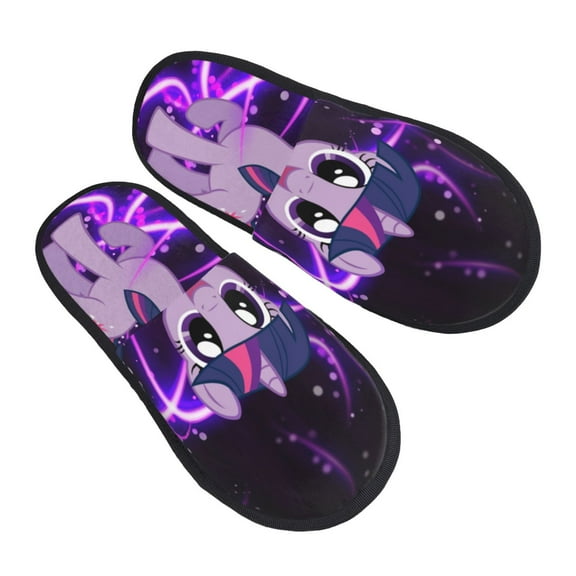 Unisex Adult My Lit-tle Pony Cotton Slipper No-Slip Home Warm Slipper For Men Women