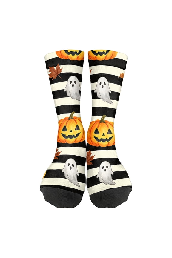 Unisex Adult Novelty Crew Socks Halloween Gifts Casual Funny Crazy Dress Socks For Women Men