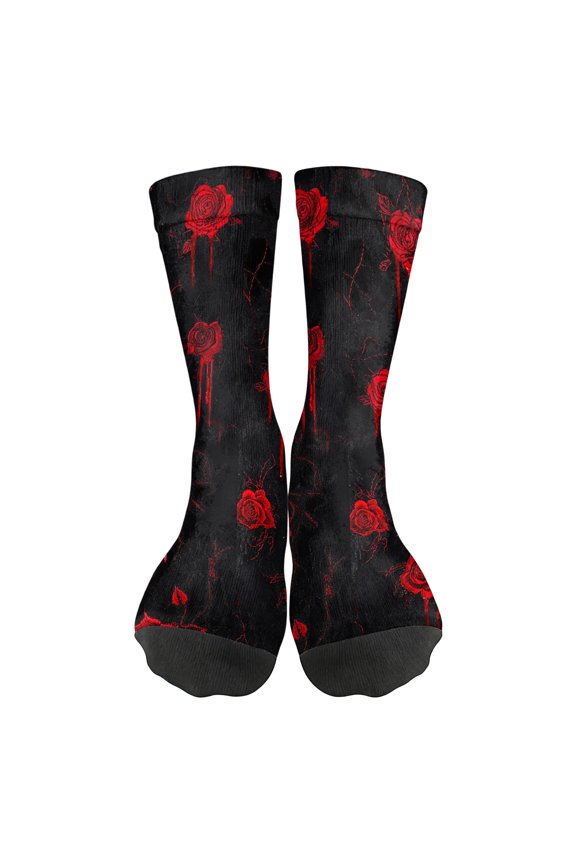 Unisex Adult Novelty Crew Socks Halloween Gifts Casual Funny Crazy Dress Socks For Women Men