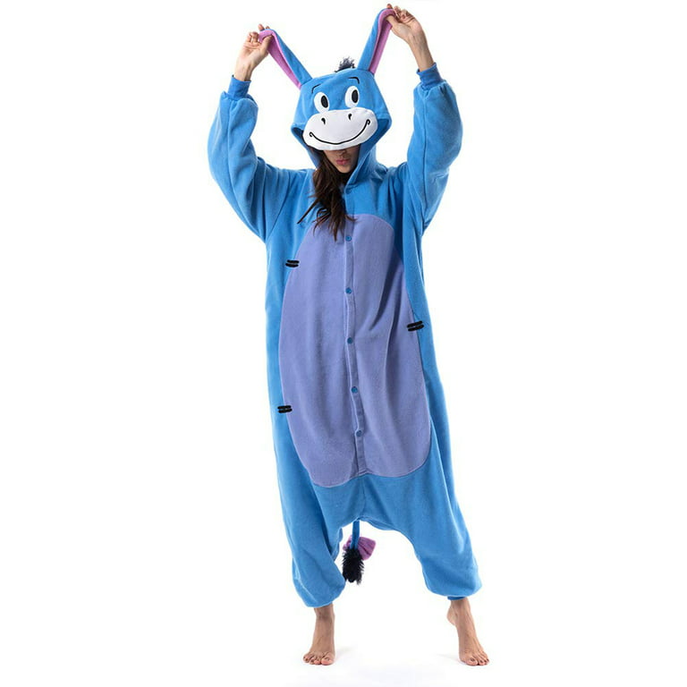 Unisex Adult Onesie Pajamas Animal One Piece Flannel Jumpsuit
