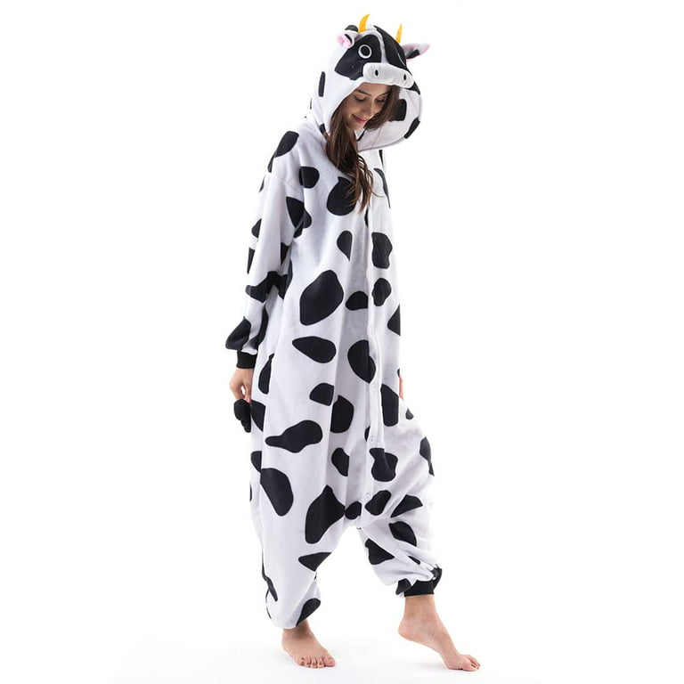 Unisex Adult Onesie Pajamas Animal One Piece Flannel Jumpsuit Cosplay  Costume Sleepwear for Women Men 