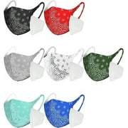 Unisex Adult Paisley Reusable Face Mask with Attachable Filter Set