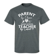 thumbnail image 1 of Unisex Adult Parent By Choice Homeschool Teacher By Short Sleeve T-shirt-Heather Grey-medium, 1 of 4