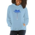 thumbnail image 1 of Unisex Adult Patriotic Palm Red White & Blue USA Hoodie, 1 of 5