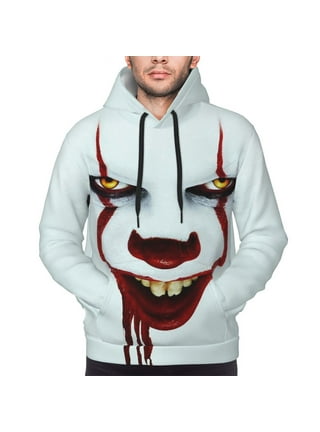 PENNYWISE パーカー XL Horror IT Pennywise Clown Scary Joker Cosplay Hoodie