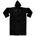 thumbnail image 1 of Unisex Adult Portable Raincoat Rain Poncho EVA Reusable with Hoods and Sleeves (Black, 1), 1 of 7