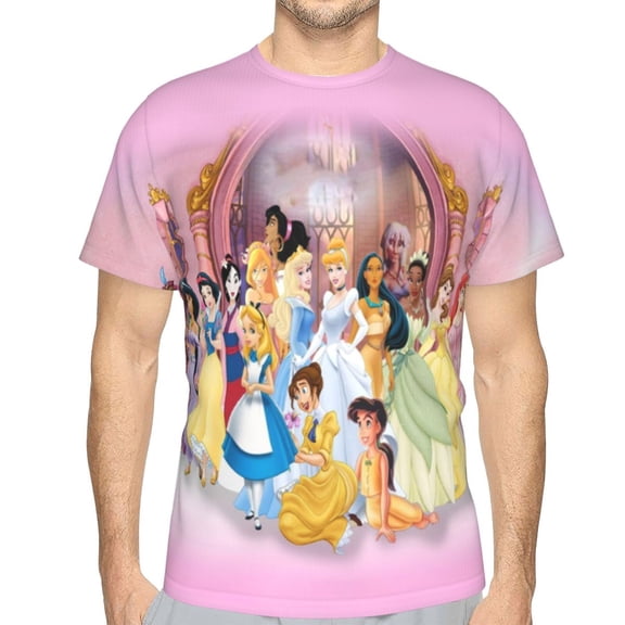 Unisex Adult Princes T-Shirts, 3D Graphic Novelty Shirts Crewneck Short Sleeve Tees for Men Women